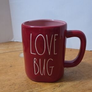 Rae Dunn Red Love Bug Mug
